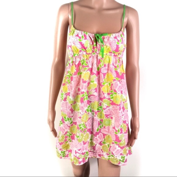 Lilly Pulitzer Dresses & Skirts - Lilly Pulitzer Floral Spaghetti Mini Dress Sz XS